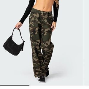 Camo cargo pants